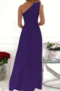 Sleek One Shoulder Maxi Dress