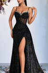 Radiant Sequin Backless Maxi Dress