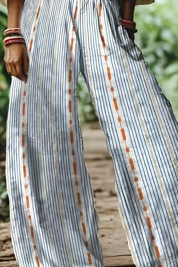 Floral Cropped Summer Pants Vintage