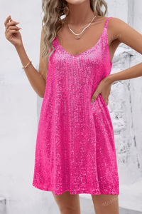 Gleaming Sequined Cocktail Dress