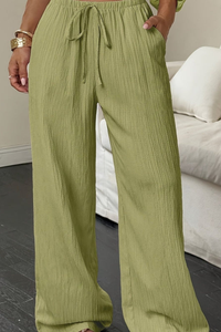 Vacation Cropped Summer Pants Wideleg