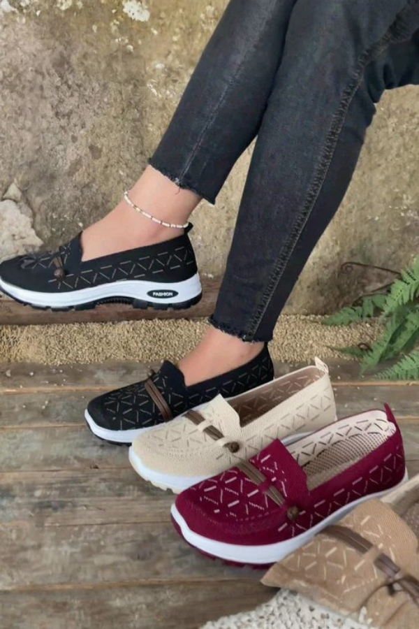 Breathable Arch Support Slip On Sneakers