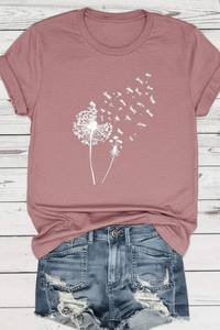 Soft Cotton Dandelion T Shirt
