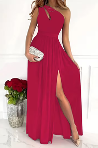 Sleek One Shoulder Maxi Dress