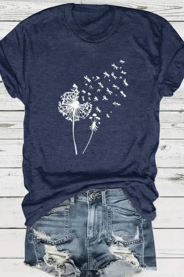 Soft Cotton Dandelion T Shirt