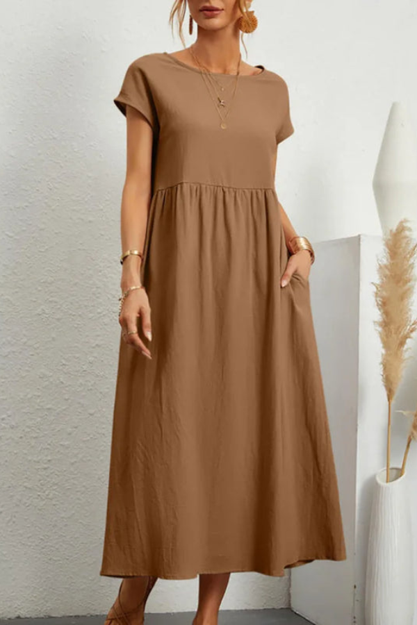 Relaxed A Line Pocket Dress