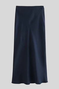 Elegant Satin High Waist Skirt
