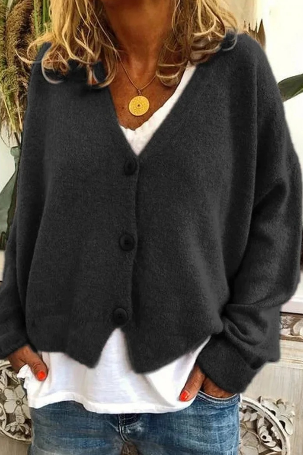 Cozy Knit Button Cardigan