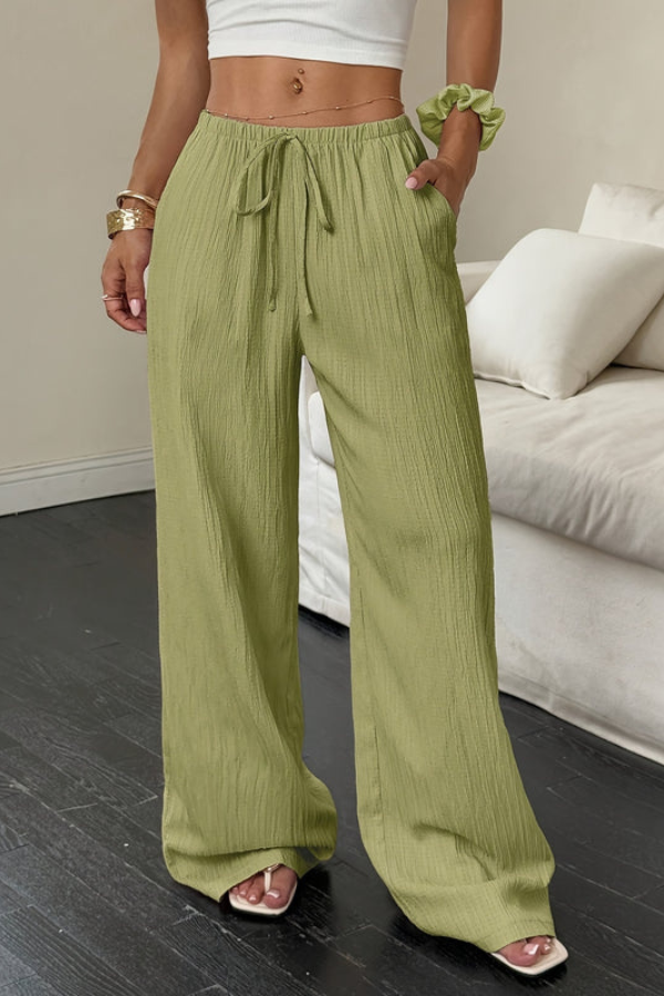Vacation Cropped Summer Pants Wideleg