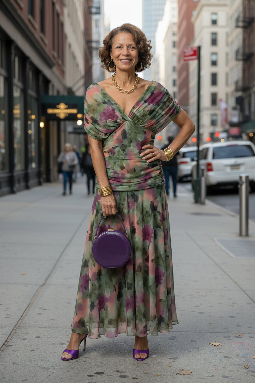 Warm Off Shoulder Midi Dress