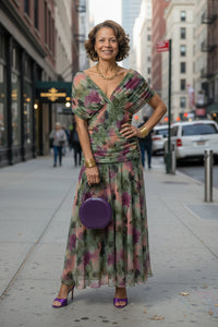 Warm Off Shoulder Midi Dress