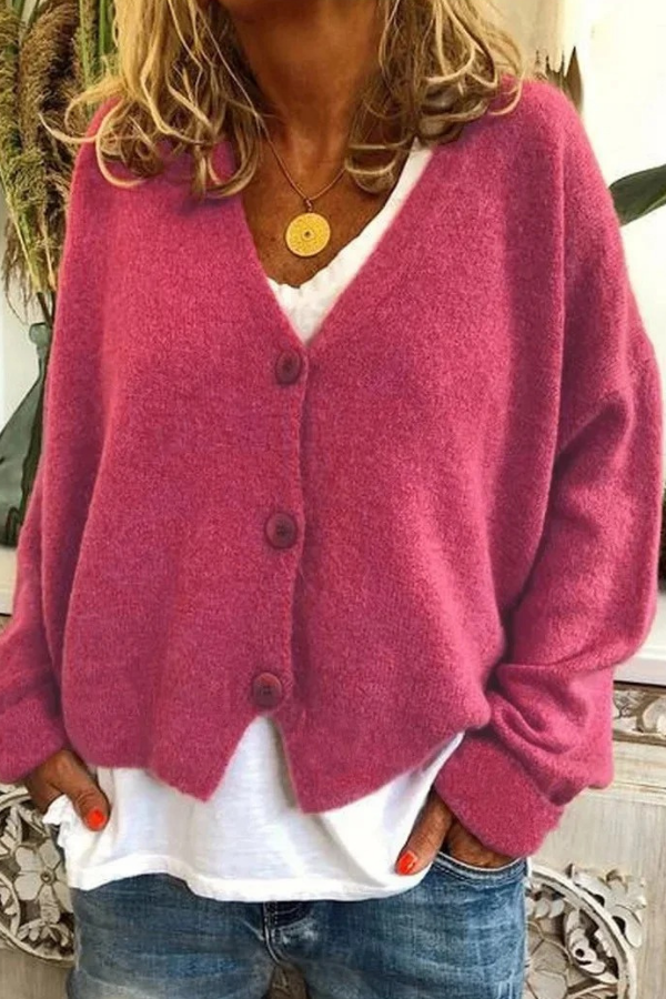 Cozy Knit Button Cardigan