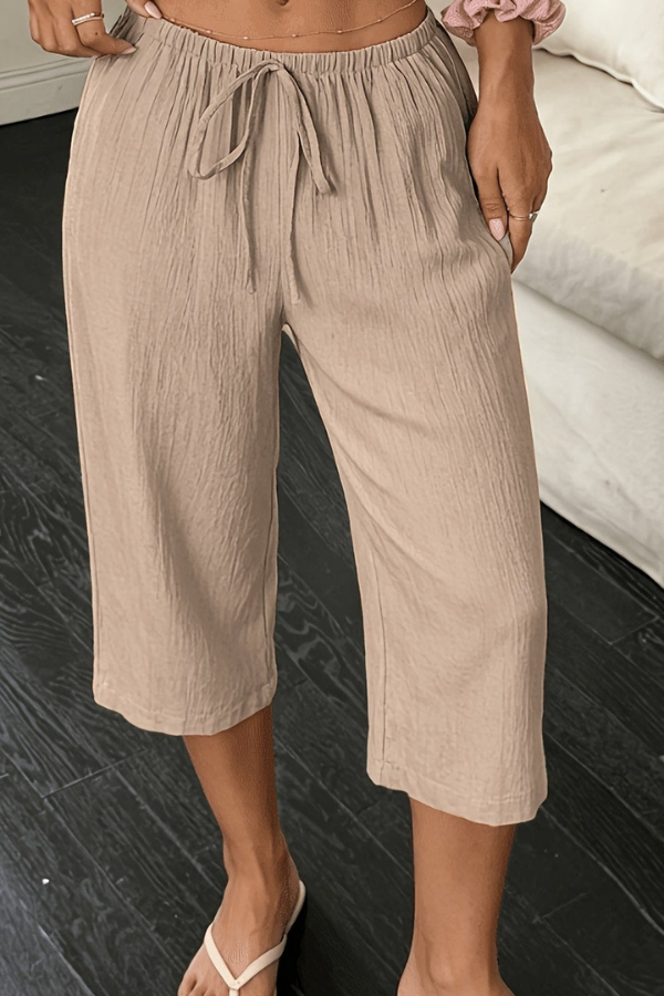 Relaxed Cropped Summer Pants Elegant