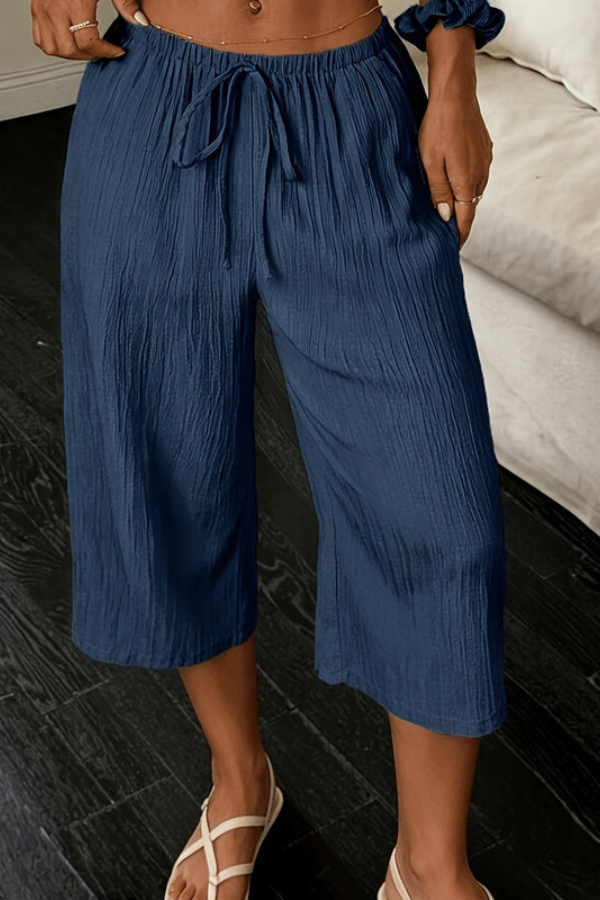 Relaxed Cropped Summer Pants Elegant
