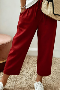 Chic Cropped Summer Pants Office