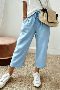 Chic Cropped Summer Pants Office