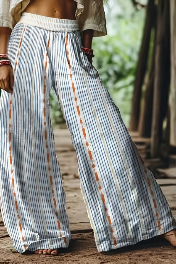 Floral Cropped Summer Pants Vintage