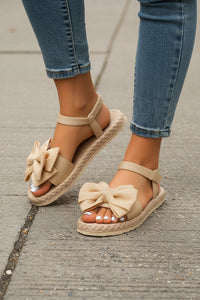Elegant Butterfly Detail Sandals with Feminine Appeal
