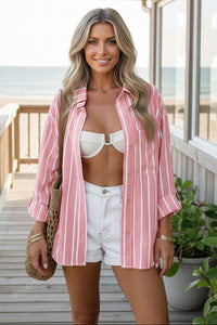 Striped Oversized Top