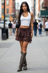 Vacation Ready Mini Skirt with Western Inspired Charm