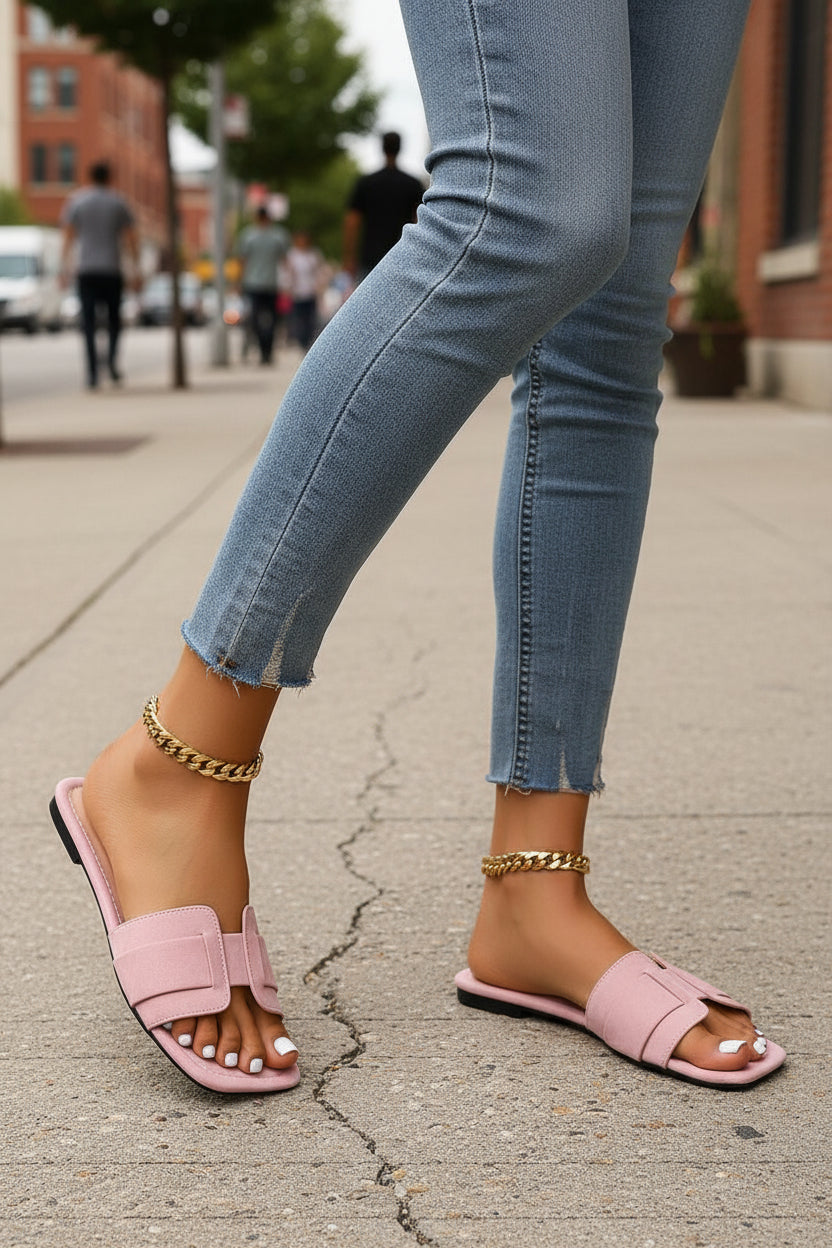 Casual Flat Slippers for Everyday Warm Weather Wear