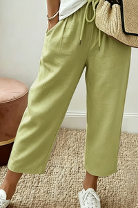Chic Cropped Summer Pants Office