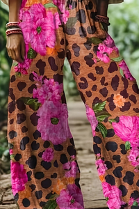 Floral Cropped Summer Pants Vintage