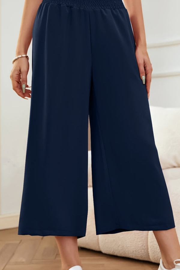 Chic Cropped Summer Pants Wideleg