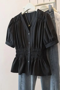 Chic Plus Size Office Blouse