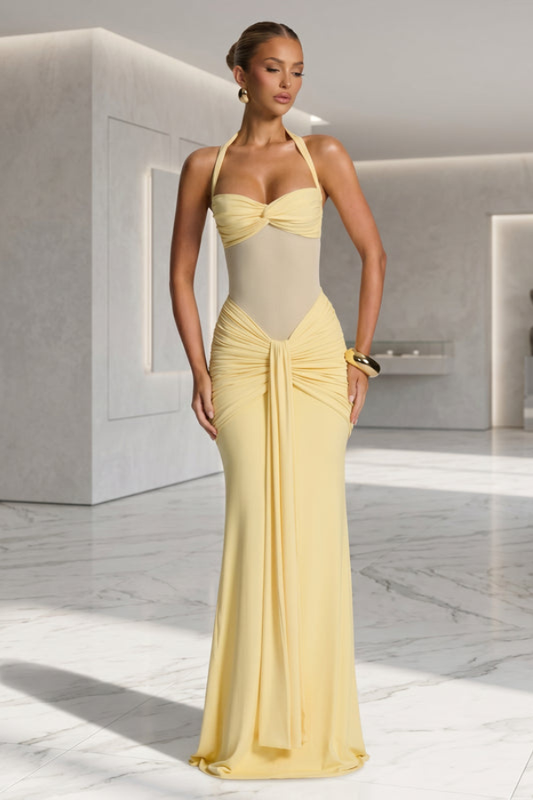 Graceful Silhouette Evening Maxi Dress