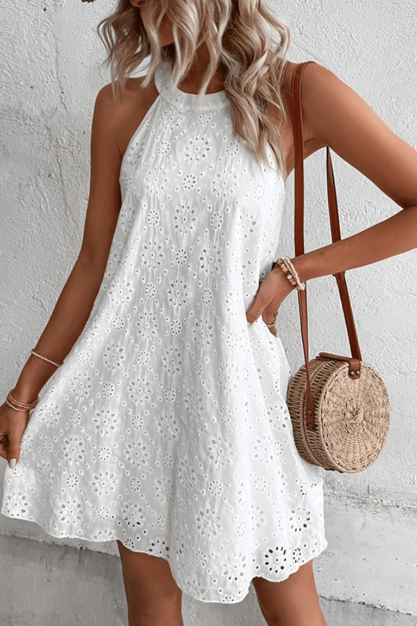 Boho Halter Neck Keyhole Maxi Dresses
