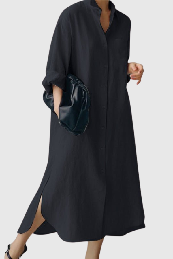 Oversized Relaxed Fit Shirt Dress