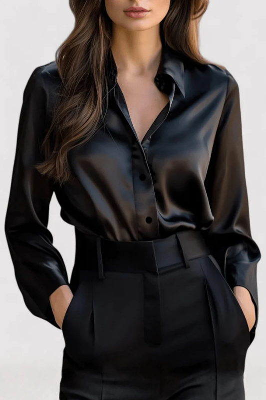 Elegant Satin Blouse for Timeless Sophistication
