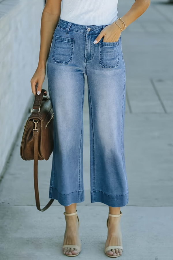 Versatile Cropped Summer Pants Wideleg