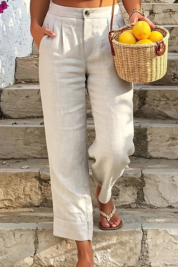 Casual Cropped Summer Pants Relaxed