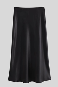 Elegant Satin High Waist Skirt