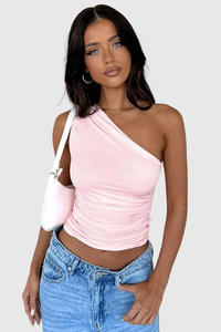 One Shoulder Slim Fit Top