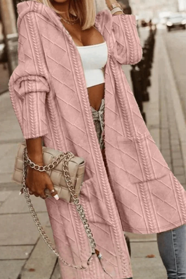 Cozy Knit Cardigan Hooded
