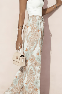Vacation Cropped Summer Pants Paisley