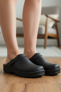 Orthopedic Leather Clogs