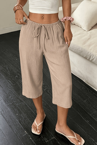 Relaxed Cropped Summer Pants Elegant