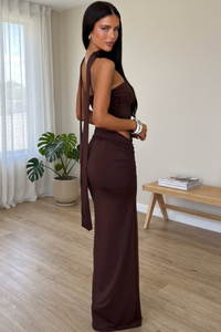 Elegant Halter Neck Occasion Dress