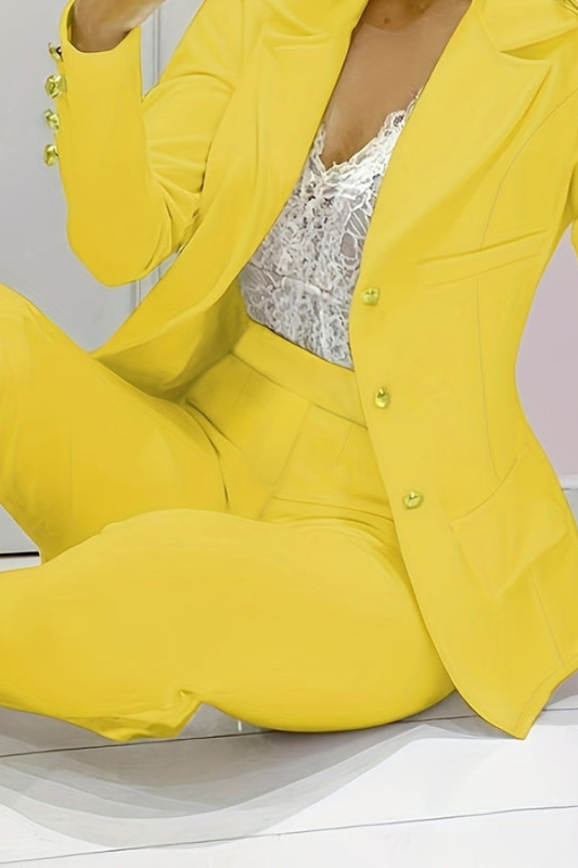 Women’s White Blazer for Effortless Elegant Everyday Styling Pants Set