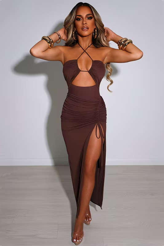 Sleek Strapless Bodycon Dress