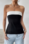 Vibrant Colorblock Bandeau Top