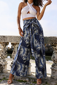 Tropisches Print Resort-Jumpsuit