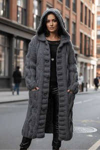 Cozy Oversized Cable Knit Cardigan