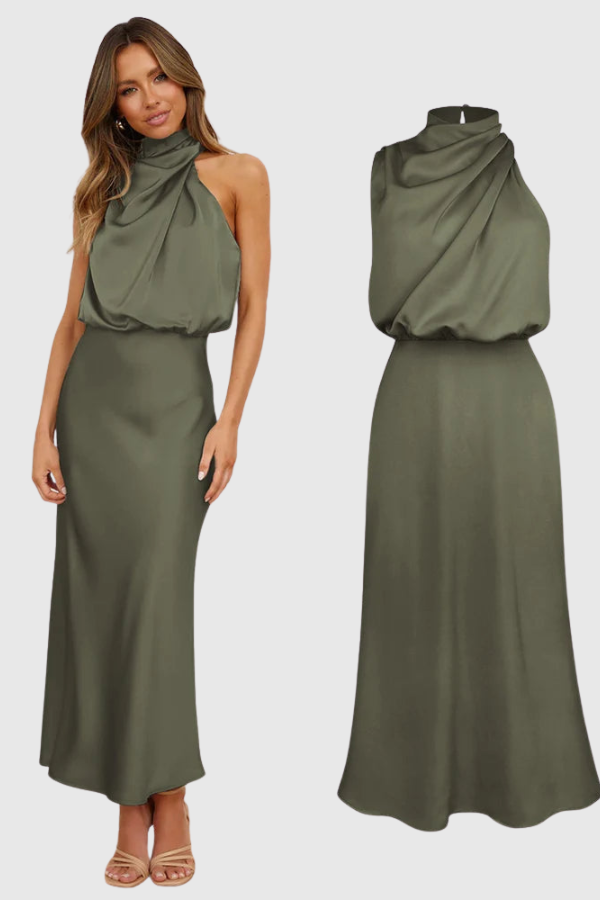 Elegant Sleeveless Evening Maxi Dress