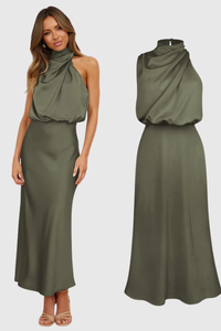 Elegant Sleeveless Evening Maxi Dress