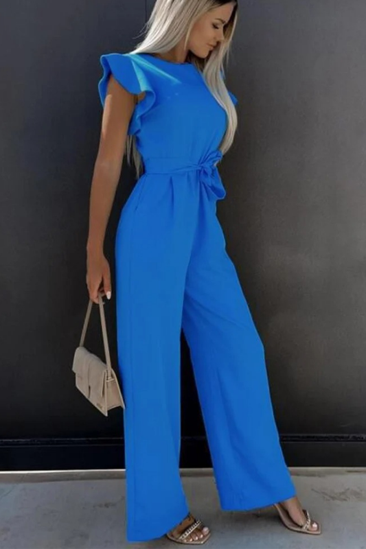 Chic Knit Jumpsuit Open Back
